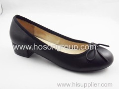 good quality round toe women flat fahsion dress shoes with bowtie