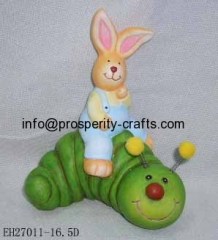 Poly resin Easter Figurine .