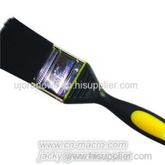 Pure Black Bristle Paint Brush With TPR Handle