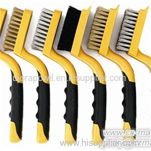 Mini TPR Handle Wire Brushes Set Package