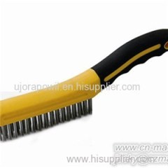 Stainless Steel Bristle TPR Handle Wire Brush