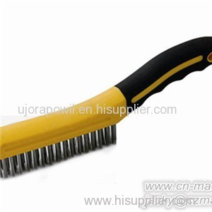 Stainless Steel Bristle TPR Handle Wire Brush