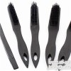 Black Steel Bristle Plastic Handle Wire Brush