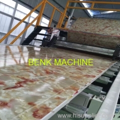 PVC imitation marble sheet machine manufacture