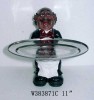 Cook / Waiter figurines with Tray