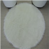 round shape white color table rug