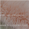 pink color long hair artificial fur rug 120*170cm