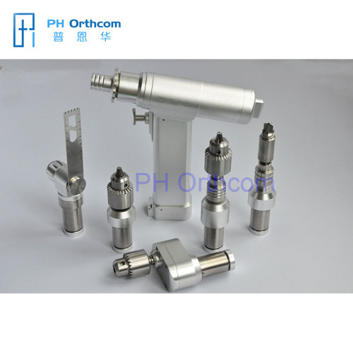 Multifunction Bone Drill One Handpiece with seven Attachments Cannulated Acetabulum reamer Saggital Saw Connectors etc