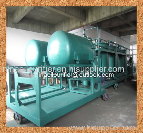 Motor oil recycling plant vacuum distillation technilogy used oil recovery engine oil purifier
