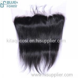 Customized Full Lace Frontal With Baby Hair Unprocessed Virgin Human Hair Natural Black