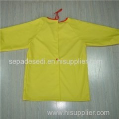 YJ-1151 Kids PU Yellow Light Rain Jacket For Toddlers Rain Wear