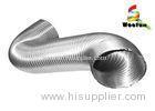 Aluminum alloy silver round semi-rigid high flexible telescopic intake duct