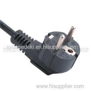 EUROPE POWER CORD AND PLUG WITH VDE APPROVE