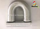 Aluminum Uninsulated Flexible Duct Pipe Stretchable Fire Resistance
