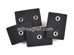 Neodymium rubber coated neodymium magnets pot magnet