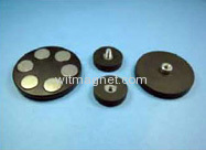 Magnetic base for holding Rubber coated pot magnet