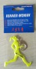 reflective pvc key pendant