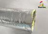 Air Ventilation Flexible HVAC Duct Aluminum Foil With Glass Wool