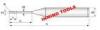 HRC55 Long Neck Square End Mill Cutter With 1.5 mm Neck Length TiSiN Coating