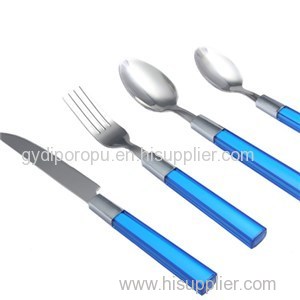 16pices Stainless Steel Cutlery Set With Plastic Handle