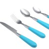 24pices Flatware Set With Plastic Handle