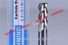 30 Helix Angle End Milling Cutter / Aluminum Cutting End Mills HRC50 Hardness