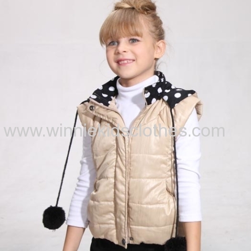 Children's Vests Waistcoat Baby Girl Cotton-Padded Jacket Vest