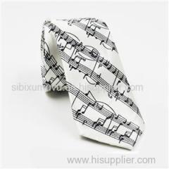 Digital Logo Printed Cotton Linen Wool Silk Ties