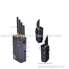 2Watt Portable Mobile Phone Jammer GSM CDMA DCS PCS 3G WIFI Signal Blocker 15m Range OEM