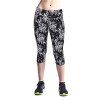 Floral Capris Leggings Scrawl Pants