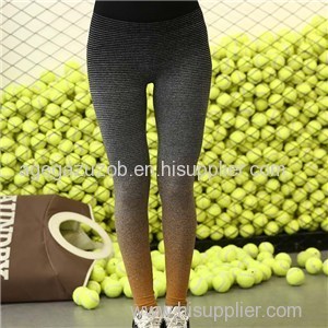 Omber Spandex Leggings In Yellow