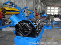 Manual size changeable C purlin roll forming machine