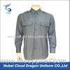 Light Blue Poplin Military Tactical Shirts 65% Poly 35% Cotton With7 Button Placket