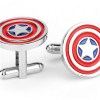 Silver Soft Enamel Engraved Movie Theme Cufflinks