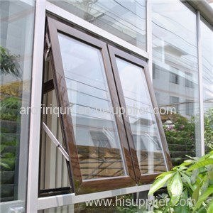 Australian Standard Double Glass Chain Winder Aluminium Top Hung Window
