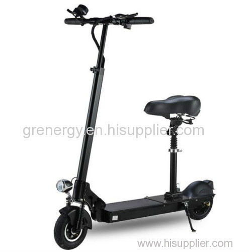 Black adult scooter with seat