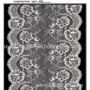 16.8 Cm Scalloped Floral Galloon Lace thick lace ribbon (J0073)