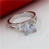Crystal Stone Wedding Rings SSR009