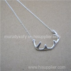 Special Ethnic Antlers Golden Silver Pendants Necklaces SSN003