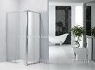 Sliding Bathroom Shower Enclosures 0.082 Volume With Bright Aluminum Frame
