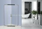 Diamand Stainless Steel Shower Enclosures With Top / Bottom Double Wheels