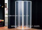 Acrylic Double Sliding Door Shower Enclosure Aluminium Handle 190cm Height