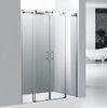Bright Frame Bathroom Glass Shower Doors Sliding Shower Screens 15cm Adjustment
