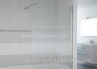 Matt Chrome Bathroom Shower Enclosures Rectangular With Colorful Glass
