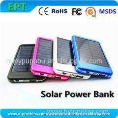 EP-P-S001 New 6000mAh Solar Power Bank Solar Panel Charger Kit With LED Light