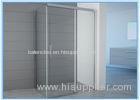 Customized Stainless Steel Shower Stall Sliding Glass Doors Fully Enclose Frame Finished
