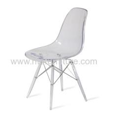 crystal plastic Eames DSR side chair dining furniture