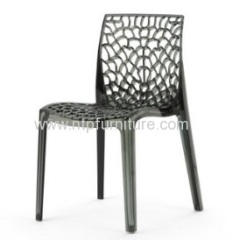 clear plastic Gruvyer chair restaurant furniture