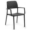 black outdoor plastic arm chair Alicante A chair