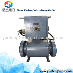 electric operate trunnion ball valve
